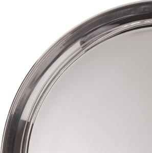 Grand Plateau Ovale de Luxe en Acier Inoxydable Collection Dorée Tiges en Laiton Oxydé Naturel Monet's Délicat pour les Occasions du Ramadan - Product Image 4