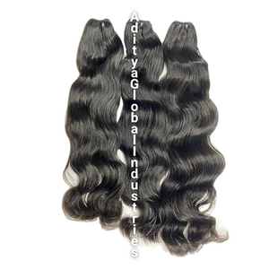 100% cheveux humains bruts de temple indien vierge pure vague naturelle non traitée Texture naturelle cheveux sains - Product Image 2