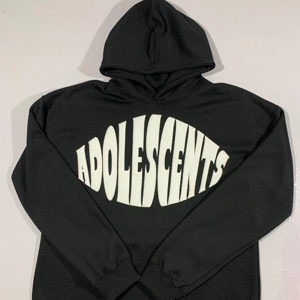 เสื้อฮู้ดดี้ผ้าฟลีซคอตตอนทรงโอเวอร์ไซส์ พิมพ์ลายปักแบบพัฟฟ์ คุณภาพสูง ปี 2025 สำหรับทุกเพศ  ตัดเย็บตามสั่ง  ตัวเลือกการตัดชายเสื้อ  ราคาประหยัด - Product Image 1