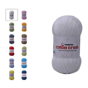 Fil à tricoter Vardhaman Big Boss, fil à tricoter en coton et cachemire, couleurs douces - Product Image 3