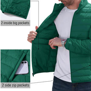 Nouveauté Vestes pour hommes Impression personnalisée Produit pour vêtements d'hiver Vente en gros Vêtements réguliers Veste bouffante respirante pour hommes - Product Image 4