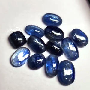 240 Piezas de Cianita Natural de 7mm a 13mm, Cabujones Ovalados y Redondos, Lote de 529 Quilates, Iroc Sales, Piedras Preciosas Sueltas de Cianita Azul - Product Image 3
