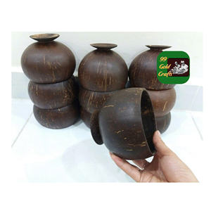 แก้วกะลามะพร้าวพรีเมียม เป็นมิตรกับสิ่งแวดล้อม ทำด้วยมือ ภาชนะเครื่องดื่มจากธรรมชาติ สำหรับชา ใช้ได้ทุกวัน คุณภาพสูง - Product Image 3