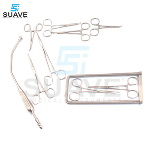 La base des instruments chirurgicaux Ensemble majeur de chirurgie de base 161 pièces utilisé pour la chirurgie à l'hôpital par SUAVE INSTRUMENTS SURGICAUX - Product Image 6