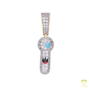 Colgantes de letras Hip Hop personalizados GIA certificado Iced Lab crecido diamante alfabeto Bling encantos joyería - Product Image 3