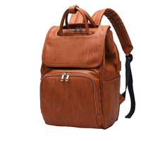 Sacs à langer de luxe en cuir véritable imperméable, souples, multifonctionnels, taille et design personnalisables, multi-usages, avec logo pour maman