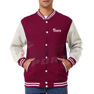 แจ็กเก็ตเบสบอลสำหรับผู้ชายแจ็คเก็ตเลตเทอร์แมนดีไซน์ปกตั้งออกแบบโลโก้ได้ตามต้องการ - Product Image 1