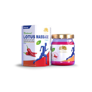 Crema de Masaje Herbal Natural de Chile y Colocintia para Relajación Corporal - Lotus 150g Calmante y Suavizante para Todo Tipo de Piel - Product Image 1