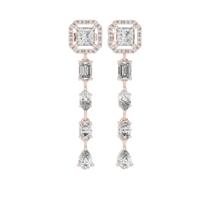 2.812 CT Lab-Created CVD <b>Diamond</b> Drop <b>Earrings</b> VVS-VS Clarity 18KT, 14KT, 10KT Gold & 925 Silver Rose, Yellow, White Gold - Product Image 5