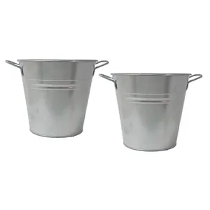 Pots de maison pot en métal planteur seau pot en métal jardinière pour la décoration intérieure extrêmement bonne qualité logo personnalisé jardinière avec poignées - Product Image 3