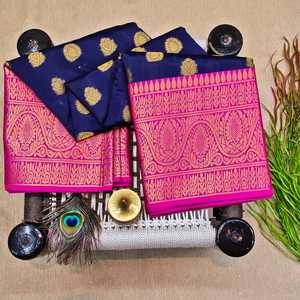 Blauw Tussar Zijde Vrijetijdskleding <span class=keywords><strong>Saree</strong></span> / <span class=keywords><strong>Saree</strong></span> Collecties <span class=keywords><strong>Online</strong></span> Winkelen/Groothandel <span class=keywords><strong>Saree</strong></span> <span class=keywords><strong>Online</strong></span> - Product Image 3