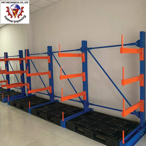 Cantilever <b>Racking</b> <b>System</b> for Long Material <b>Storage</b> Steel Pipes Timber and Industrial Warehouses - Product Image 1