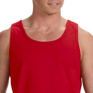 Débardeur sans manches rouge pour homme Harry Johnson Production, col rond, tricoté, couleur unie, tenue décontractée 2026 - Product Image 2