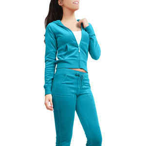 Conjunto Deportivo de Invierno para Mujer, 2 Piezas, Ecológico, Antibacteriano, Reversible, Forrado de Felpa, 100% Algodón, con Capucha y Cordón Ajustable - Product Image 5