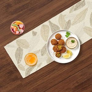 Christmas Decorative and Leaves Design Beaded <b>Runner</b> Placemat <b>Dining</b> <b>Table</b> Fancy Mat Handmade Decorative <b>Runners</b> for Wedding - Product Image 1