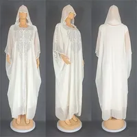 Robes de Soirée Africaines pour Femmes Chiffon Boubou Ankara Dashiki Ensemble 2 Pièces Caftan de Dubaï Abaya de Haute Qualité