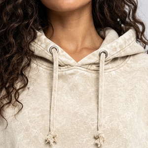 Sweat à capuche oversize tendance pour femme avec accents usés, lavage vintage, texture douce et coupe décontractée pour un look quotidien décontracté - Product Image 6