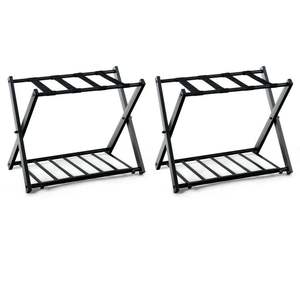 Silver Finish Metal <b>Luggage</b> <b>Rack</b> For Modern Hotels Adding Elegance And Clean Look To Every Guest Room Interior - Product Image 4