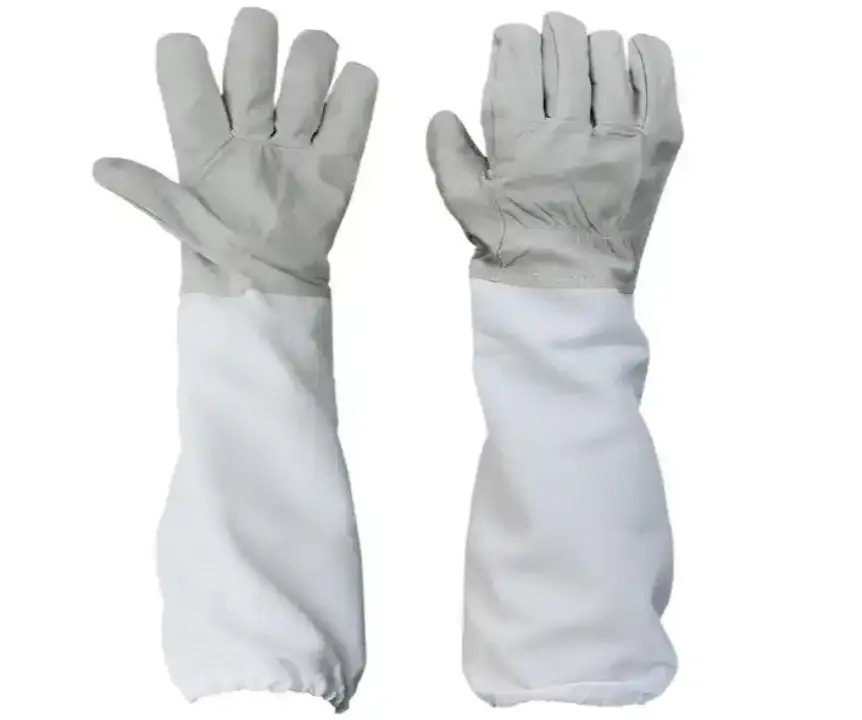 Venta al por mayor de guantes personalizados resistentes a impactos de trabajo de protección de seguridad guantes resistentes a cortes a mano protección apicultor profesional