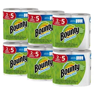 Handuk kertas kesukaan a-size Bounty, putih, 6 Triple Rolls