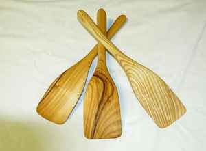 Cuchara de madera de mango macizo hecha a mano para cocina y Mesa - Product Image 4