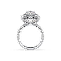 REYES Solitaire Bague de fiançailles en argent sterling 925 certifiée GRA Moissanite pour femme Cadeau de mariage minimaliste Bagues fines