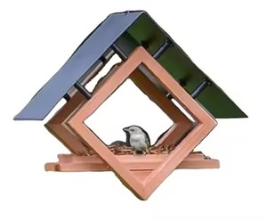 Mangeoire à oiseaux en métal suspendu écologique pour une utilisation intérieure et extérieure dans la maison du balcon du jardin - Product Image 6