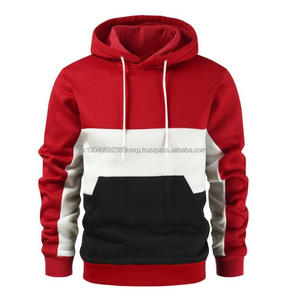 Sudadera con Capucha Informal de Otoño Invierno, Sudadera con Capucha de Manga Larga con Bloques de Color y Logotipo Personalizado para Hombre - Product Image 5