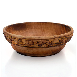 Approvisionnement d'usine Bol décoratif en bois Snack Bol de service Table basse Comptoir Clé Bol Vaisselle Accents Vaisselle Fourniture - Product Image 1