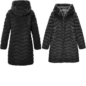 Fashion Forward Modern Women's Regular Puffer Jacket Solid Winter Breathable Quick Dry Woven Fabric <b>Windproof</b> Insulated - Product Image 2