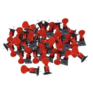 50x entretoises de nivellement de carreaux en acier inoxydable clé spéciale ajusteur bricolage accessoires muraux 1.5mm épaisseur métal céramique matériel - Product Image 1