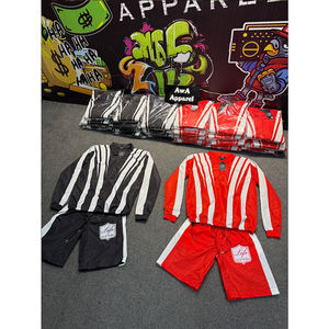Confortable à porter ensembles de shorts pour hommes en quantité en vrac fabrication professionnelle vêtements de rue hommes ensembles courts en bas quantité minimale de commande - Product Image 2