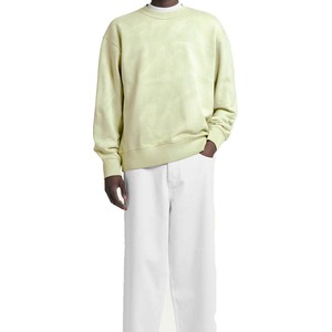 Men's Oversized <b>Crew</b> <b>Neck</b> <b>Sweatshirt</b> Solid Color Knitted Cotton Casual Pullover Autumn Wear Wholesale rate - Product Image 1