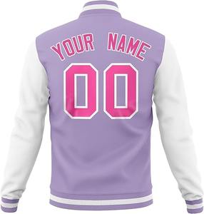 Chaqueta Varsity Delgada con Cuello Alto para Hombre y Mujer, Venta al Por Mayor 2026, Colores y Tallas Personalizables, Opción de Logotipo Frontal - Product Image 2