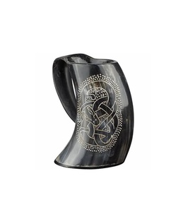 Taza de cuerno para beber vikingo Natural, taza de cerveza de cuerno de búfalo a buen precio para el hogar, cocina y mesa, taza de cuerno de vaca, pulido brillante - Product Image 4