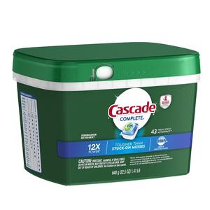 Cápsulas de Lavavajillas Desechables Ecológicas Cascade con Shine Shield - Limpieza de Alta Calidad - Product Image 1