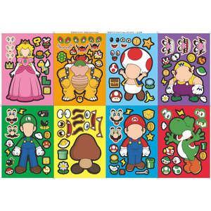 Pegatina Decorativa de PVC de Super Mario Bros, Pegatina de Vinilo de Dibujos Animados para Decoración del Hogar y Regalos Promocionales - Product Image 3