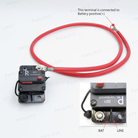 Interruptores de Circuito de Alta Tensión PTT de 25 Amperios T3 con Reinicio Manual, 12V-48VDC, Impermeables, de Montaje Superficial, para Barcos, Autocaravanas, Caravanas, Baterías y Motores