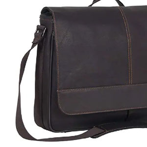 Sacs pour ordinateur portable en cuir véritable de haute qualité à vendre, matériau résistant, sac pour ordinateur portable en cuir de couleur unie - Product Image 4