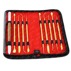 Juego de Herramientas de Tallado de Cera Dental de Acero Inoxidable, Cuchillo de Escultura Quirúrgica para Dentistas, 10 Piezas - Product Image 2