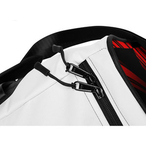 Firma grande capacità borsone stile Casual tessuto in vera pelle con maglia per Fitness palestra all'aperto viaggio Weekender uso - Product Image 1