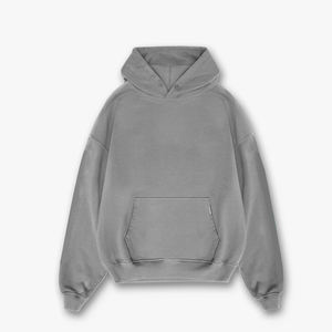 Custom Logo Printed Streetwear <b>Combed</b> Cotton Hoodie Blank Pullover puff printing Streetwear Hoodies For Men - Product Image 1