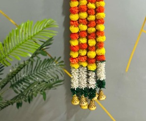 ดาวเรืองจัสมินสตริงตกแต่งแขวน mogra สตริงตกแต่ง, แขวนผนัง, ฉากหลังเวที, ตกแต่ง haldi mehendi - Product Image 1