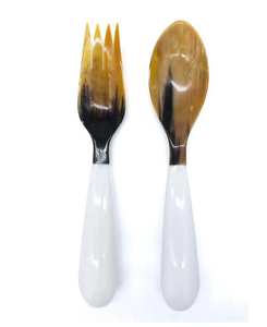 Mango de resina epoxi Cuchara para cubiertos Cuchara de cuerno de búfalo Último diseño Cuchara de cuerno de búfalo Premium Precio asequible - Product Image 6