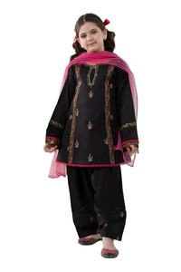 Elegante Salwar Kameez Hecho a Mano para Niñas, Diseño Tradicional para Invierno y Verano, Ropa Casual para Fiestas, Cómodo y Transpirable - Product Image 2