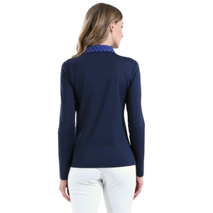Camiseta Polo de algodón para mujer para golf, ropa deportiva transpirable de ajuste seco con logotipo personalizado, patrón sólido, servicio OEM ODM disponible - Product Image 3