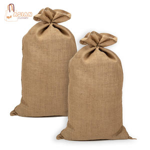 Sacs de courses en jute sergé de haute qualité avec motif de dessin animé, fermeture à tirette, logo personnalisé, magnifiques, robustes, vente en gros pour cadeaux - Product Image 1