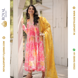 ชุดราตรีพิมพ์ลายดิจิทัลพร้อมชุดผลิตในระดับพรีเมียม - Product Image 3