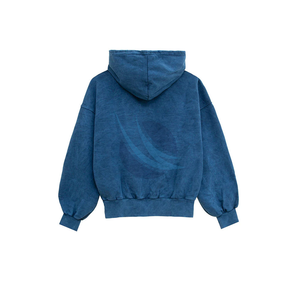 Sudadera con capucha Vintage personalizada de alta moda para hombre, parche de lavado ácido de calidad Premium, Jersey desgastado bordado, invierno de algodón 100% - Product Image 3