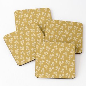 Hot Arrive Design Wood & Enamel Print <b>Coaster</b> Mat Pads for Office & Home Restaurant <b>Christmas</b> House Warming Parties Gettogether - Product Image 1